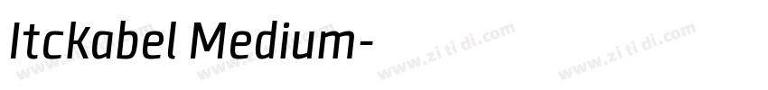 Itckabel Medium字体转换